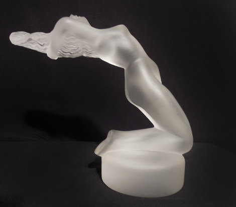 Chrysis Frosted Glass Sculpture 6 in Sculpture - Rene Lalique