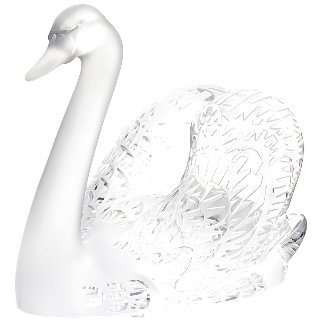 Swan Crystal Glass Sculpture 12 in Sculpture - Rene Lalique Swan Crystal Glass Sculpture 12 in Sculpture - Rene Lalique
