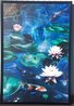 Koi Pond 1985 74x50 Acrylic on Canvas - Huge Mural Size Original Painting by Terry Lamb - 1 Koi Pond 1985 74x50 Acrylic on Canvas - Huge Mural Size Original Painting by Terry Lamb - 1