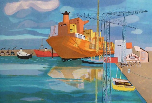Freighter 2000 Limited Edition Print by Georges Lambert