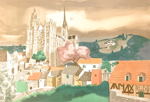 Rouen 1980 - France Limited Edition Print by Georges Lambert