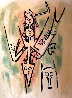 Untitled Abstract Lithograph Limited Edition Print by Wifredo Lam - 0