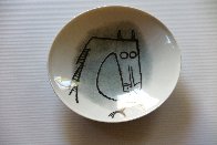 Ceramica Di Albisola - Set of Three, One Small Plate, One Large Plate, One Bowl 1970 Sculpture by Wifredo Lam - 2 Ceramica Di Albisola - Set of Three, One Small Plate, One Large Plate, One Bowl 1970 Sculpture by Wifredo Lam - 2