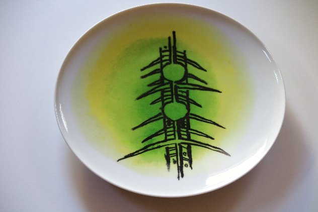 Ceramica DI Albisola - Large Platter B - 1970 12 in Other by Wifredo Lam