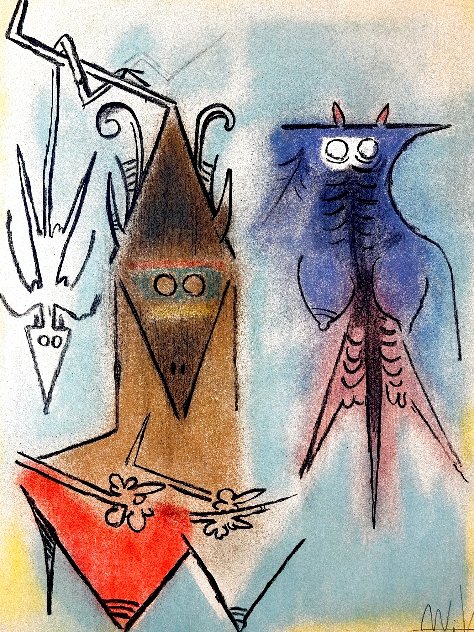 Pleni Luna Demons Familiers 1974 HS Limited Edition Print by Wifredo Lam