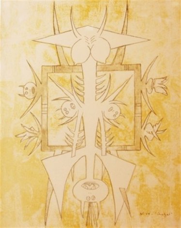 Untitled (No. 44 - Quetzal) 1975 Limited Edition Print - Wifredo Lam