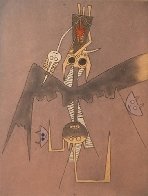 Untitled (From Dessins) Purple 1975 Limited Edition Print by Wifredo Lam - 0