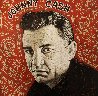 Johnny Cash 17x17 Original Painting by Jon Langford - 1