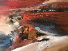 Untitled Landscape 1969 35x23 Original Painting by Wilfred Lang - 0