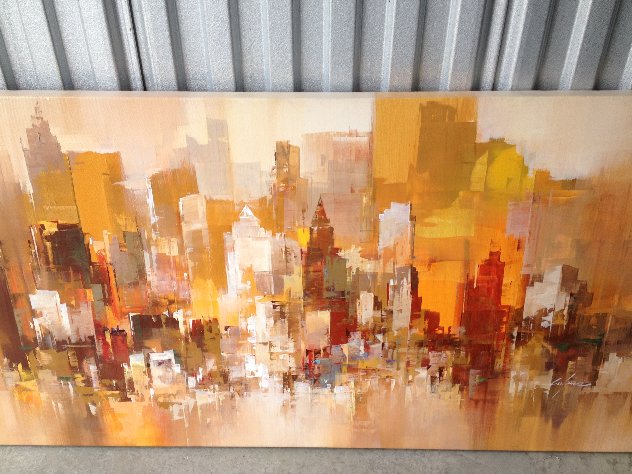 Cityscape 2007 36x48 Original Painting by Wilfred Lang