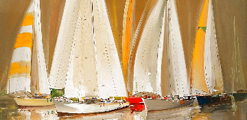 Untitled Painting 1980 29x53 Large Original Painting - Wilfred Lang Untitled Painting 1980 29x53 Large Original Painting - Wilfred Lang