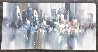 Eventide Cityscape 2005 24x48 - Huge Original Painting by Wilfred Lang - 1