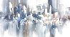 Eventide Cityscape 2005 24x48 - Huge Original Painting by Wilfred Lang - 0