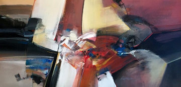 Untitled 24x47 Huge Original Painting - Wilfred Lang Untitled 24x47 Huge Original Painting - Wilfred Lang