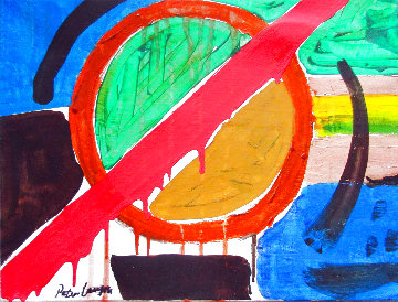 Abstract 13x17 Original Painting - Peter Lanyon Abstract 13x17 Original Painting - Peter Lanyon