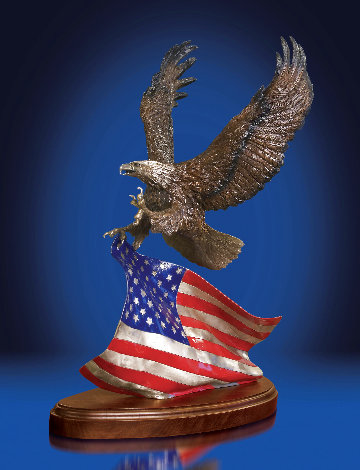 Spirit of America Bronze Sculpture 29 in Sculpture - Laran Ghiglieri
