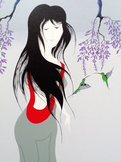 Maiden's Twin Sisters 31x25 Original Painting by Larissa Holt Maiden's Twin Sisters 31x25 Original Painting by Larissa Holt