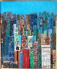 New York Fifth Avenue 2000 37x32 Original Painting by Jean-Francois Larrieu - 1