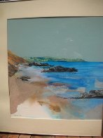 Beach Diptych 1985 29x27 Original Painting by Hal Larsen - 4 Beach Diptych 1985 29x27 Original Painting by Hal Larsen - 4