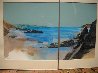 Beach Diptych 1985 29x27 Original Painting by Hal Larsen - 3