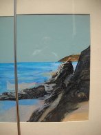 Beach Diptych 1985 29x27 Original Painting by Hal Larsen - 5 Beach Diptych 1985 29x27 Original Painting by Hal Larsen - 5