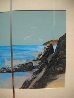 Beach Diptych 1985 29x27 Original Painting by Hal Larsen - 5