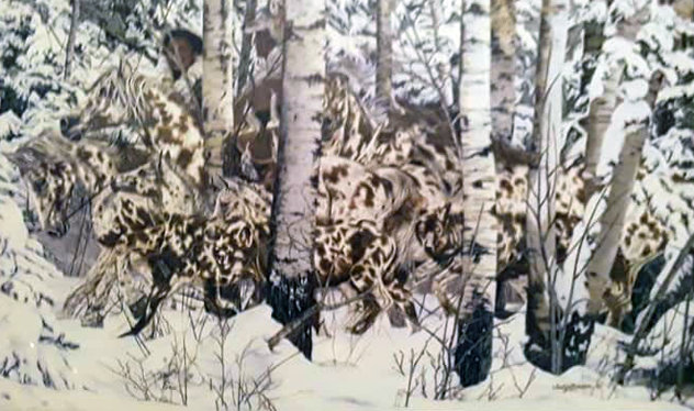 In the Company of Wolves Limited Edition Print by Judy Larson