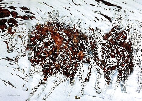 Mixed Company 1990 Limited Edition Print - Judy Larson
