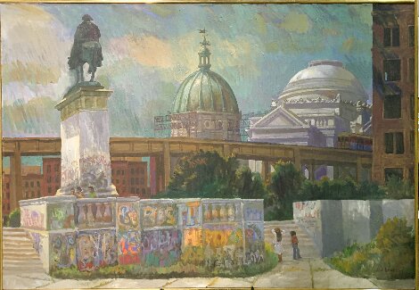 Valley Forge 41x59 - Huge - New York Original Painting - Joe Lasker