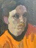 Orange Shirt 18x12 Original Painting by Joe Lasker - 2