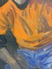 Orange Shirt 18x12 Original Painting by Joe Lasker - 4