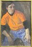 Orange Shirt 18x12 Original Painting by Joe Lasker - 1