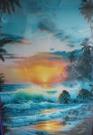 Island Sunrise 1996 Embellished Limited Edition Print by Christian Riese Lassen - 1 Island Sunrise 1996 Embellished Limited Edition Print by Christian Riese Lassen - 1