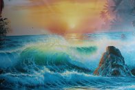 Island Sunrise 1996 Embellished Limited Edition Print by Christian Riese Lassen - 4 Island Sunrise 1996 Embellished Limited Edition Print by Christian Riese Lassen - 4