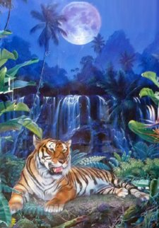 Eye of the Tiger Embellished 1998 Limited Edition Print - Christian Riese Lassen Eye of the Tiger Embellished 1998 Limited Edition Print - Christian Riese Lassen