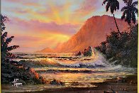 Sunset 1981 22x18 Original Painting by Christian Riese Lassen - 0