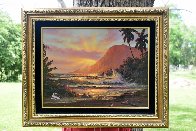 Sunset 1981 22x18 Original Painting by Christian Riese Lassen - 1