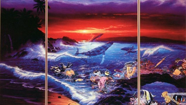 Sea Vision Triptych 1990 Limited Edition Print by Christian Riese Lassen