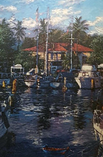 Lahaina Reflections 1988 Limited Edition Print - Christian Riese Lassen Lahaina Reflections 1988 Limited Edition Print - Christian Riese Lassen