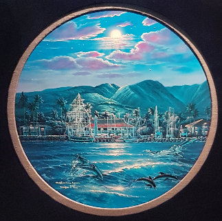 Maui With Dolphins, With Diamonds 1984 Limited Edition Print - Christian Riese Lassen Maui With Dolphins, With Diamonds 1984 Limited Edition Print - Christian Riese Lassen