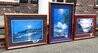Maui Mood Suite of 3 - 1986 w/ Remarques - Lahaina, Hawaii - Koa Wood Frames Limited Edition Print by Christian Riese Lassen - 4