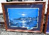 Maui Mood Suite of 3 1986 w/ Remarques - Lahaina, Hawaii - Koa Wood Frames Limited Edition Print by Christian Riese Lassen - 4