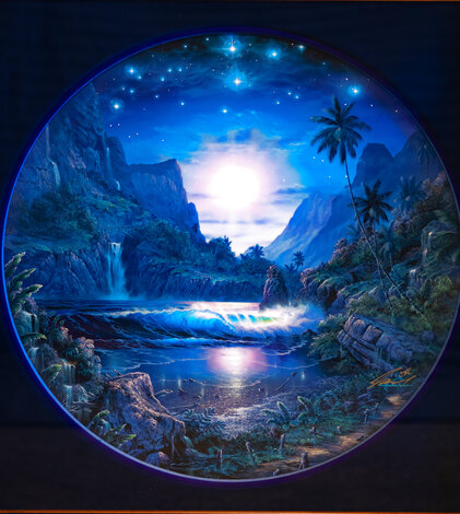 Tranquil Moment AP 2001 - Huge Framed Lithograph Limited Edition Print - Christian Riese Lassen