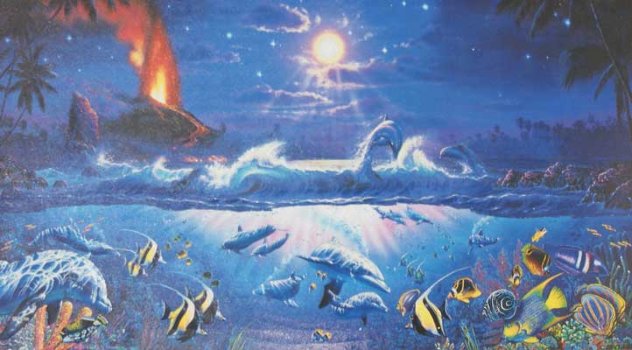 Lahaina Starlight 1993 Limited Edition Mixed Media by Christian Riese ...