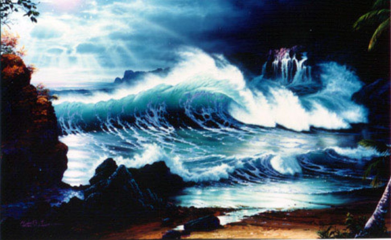 Cliffs of Kapalua AP 1992 Limited Edition Print by Christian Riese Lassen Cliffs of Kapalua AP 1992 Limited Edition Print by Christian Riese Lassen