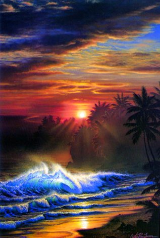 Golden Moment AP 1992 - Huge - Maui, Hawaii Limited Edition Print - Christian Riese Lassen