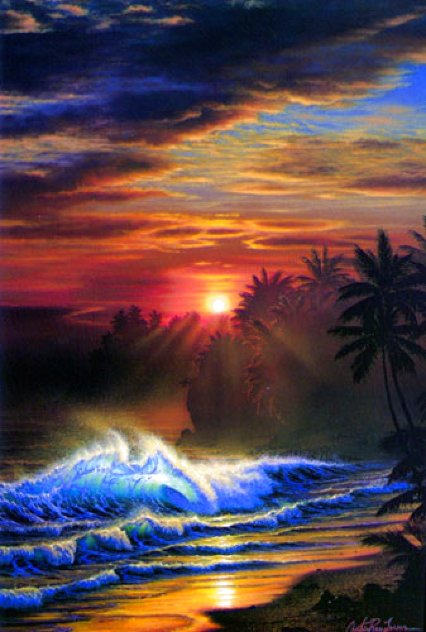 Golden Moment AP 1992 - Huge - Maui, Hawaii Limited Edition Print by Christian Riese Lassen