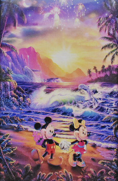 Seaside Romance 1996 Artagraph on Canvas - Disney Limited Edition Print by Christian Riese Lassen