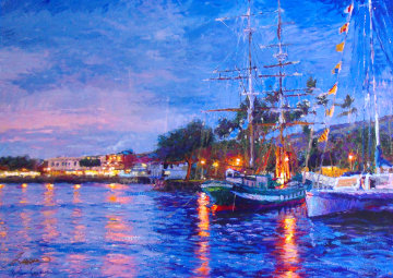 Reflections of Lahaina AP 2001 Limited Edition Print - Christian Riese Lassen Reflections of Lahaina AP 2001 Limited Edition Print - Christian Riese Lassen