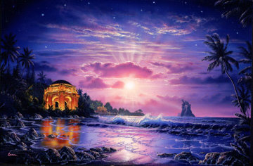 Temple of Light #1 in edition Embellished w Diamonds  Limited Edition Print - Christian Riese Lassen
